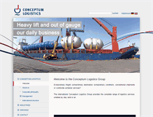 Tablet Screenshot of conceptum-logistics.com